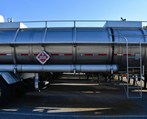 tank truck hazardous materials placard